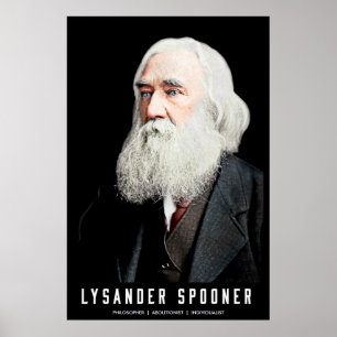 Póster Poster del personalizable de Lysander Spooner