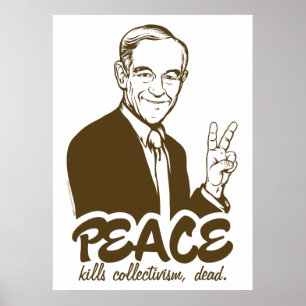 Póster Poster del Personalizable de Paz Ron Paul