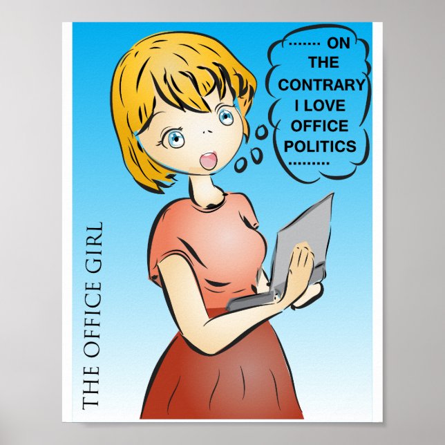 Póster Poster del Personalizado de Office Politics (Frente)