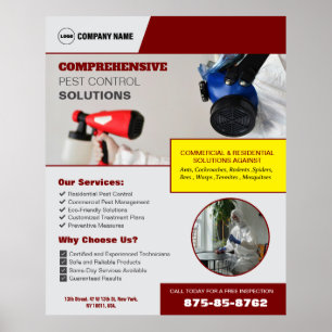 Póster Poster del Personalizado de servicios de control d