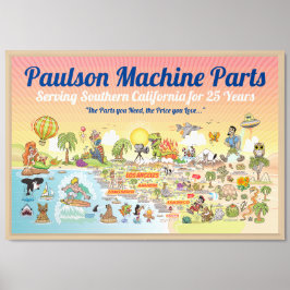 Póster Poster del Personalizado de SoCal