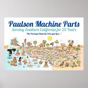 Póster Poster del Personalizado de SoCal