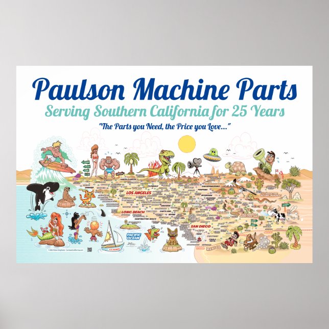 Póster Poster del Personalizado de SoCal (Frente)