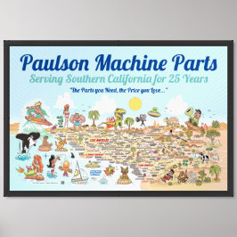 Póster Poster del Personalizado de SoCal