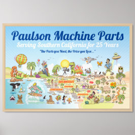 Póster Poster del Personalizado de SoCal