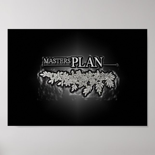 Póster Poster del plan de máster (Frente)