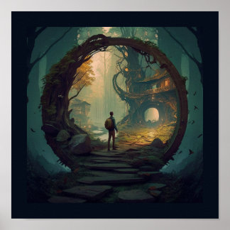 Póster Poster del portal forestal