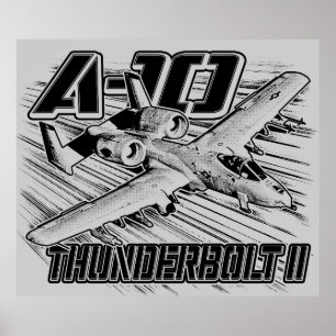 Póster Poster del Poster A-10 Thunderbolt II