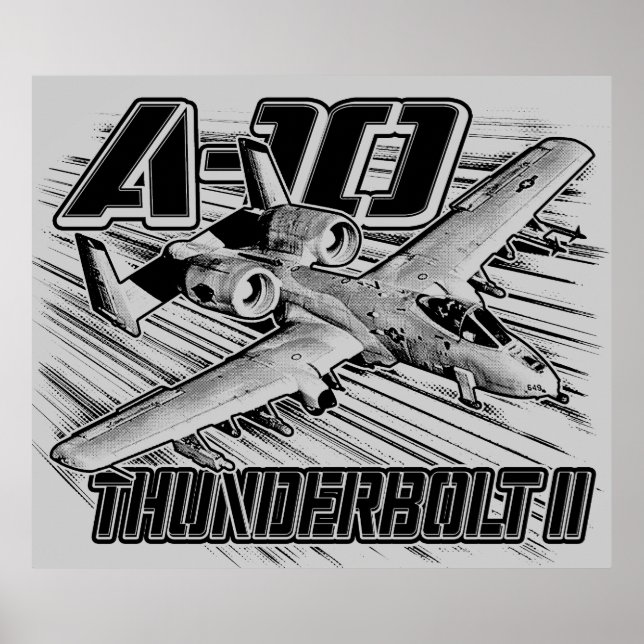 Póster Poster del Poster A-10 Thunderbolt II (Frente)