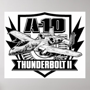 Póster Poster del Poster A-10 Thunderbolt II