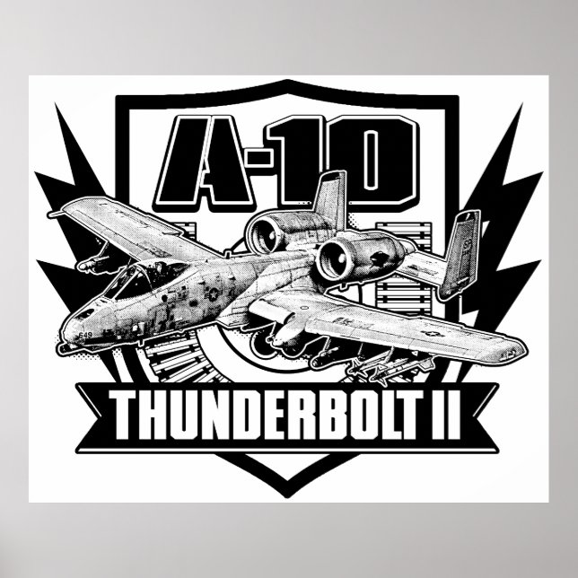 Póster Poster del Poster A-10 Thunderbolt II (Frente)