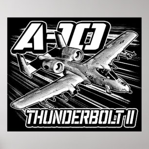 Póster Poster del Poster A-10 Thunderbolt II