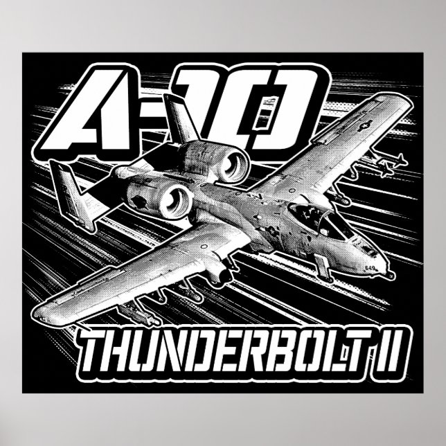 Póster Poster del Poster A-10 Thunderbolt II (Frente)