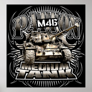 Póster Poster del Poster de Patton M46