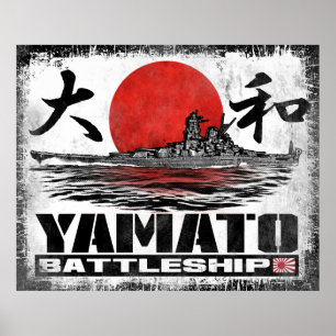 Póster Poster del poster de Yamato del acorazado