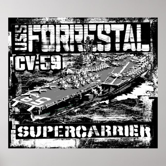 Póster Poster del Poster Forrestal de la compañía aérea (Frente)