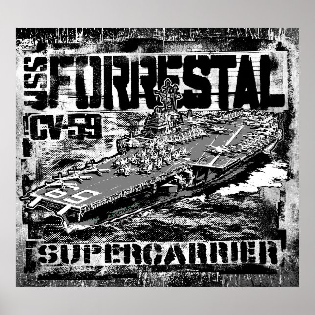 Póster Poster del Poster Forrestal de la compañía aérea (Frente)