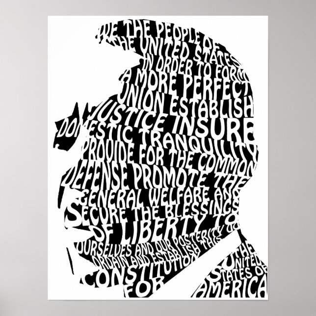 Póster Poster del Preámbulo de Barack Obama (Frente)