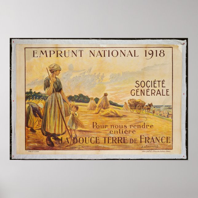 Póster Poster del préstamo para la defensa nacional (Frente)