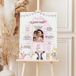 Póster Poster del primer año fotográfico de animales de c