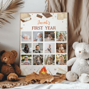 Póster Poster del primer año fotográfico de S.more Campfi