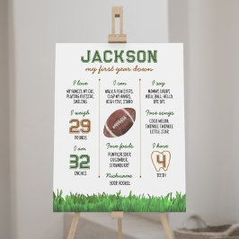 Póster Poster del primer cumpleaños del fútbol