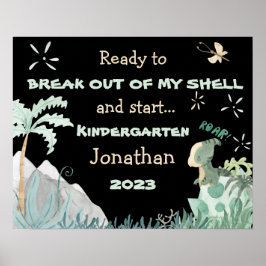 Póster Poster del primer día de clase 2023 personalizado