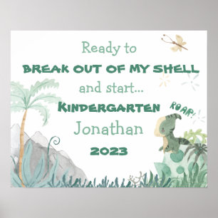 Póster Poster del primer día de clase 2023 personalizado