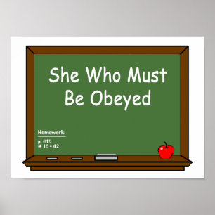 Póster Poster del profesor Chalkboard