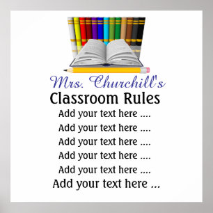 Póster Poster del profesor de escuela - SRF