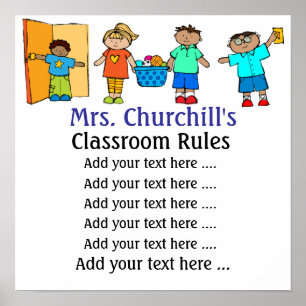 Póster Poster del profesor de escuela - SRF