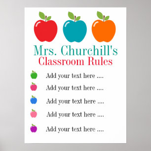 Póster Poster del profesor de escuela - SRF