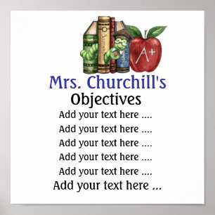 Póster Poster del profesor de escuela - SRF