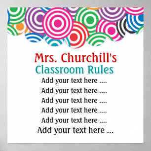 Póster Poster del profesor de escuela - SRF