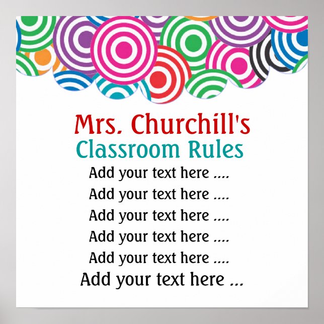 Póster Poster del profesor de escuela - SRF (Frente)