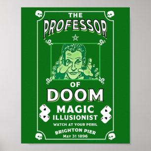 Póster Poster del programa mágico de la vendimia clásica