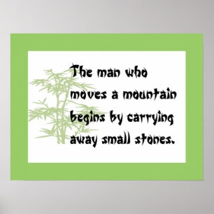 Póster Poster del proverbio chino