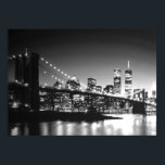 Póster Poster del puente Brooklyn de la Ciudad de Nueva Y<br><div class="desc">Arte Pop Art Style Manhattan New York City</div>