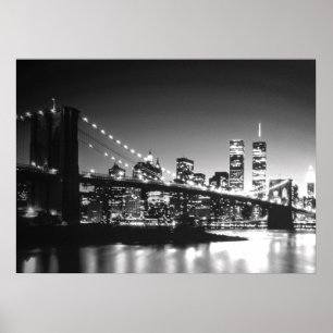 Póster Poster del puente Brooklyn de la Ciudad de Nueva Y