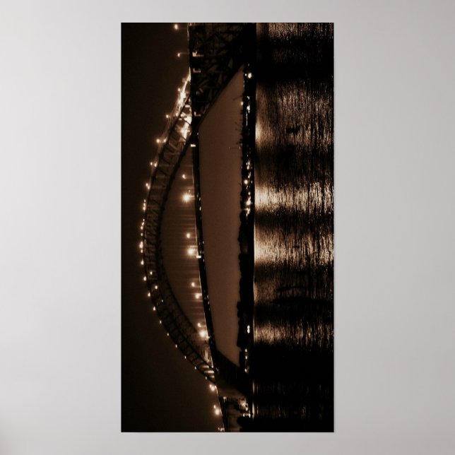 Póster Poster del puente de Bayonne (Frente)