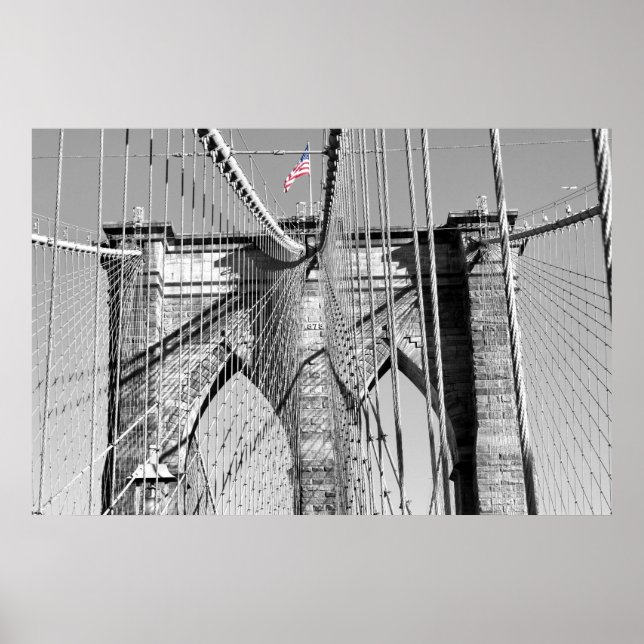 Póster Poster del puente de Brooklyn (Frente)