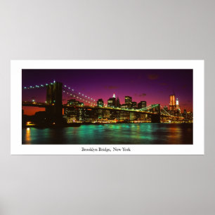 Póster Poster del puente de Brooklyn
