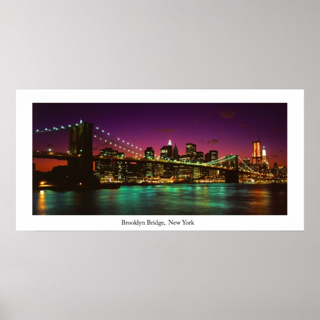 Póster Poster del puente de Brooklyn (Frente)