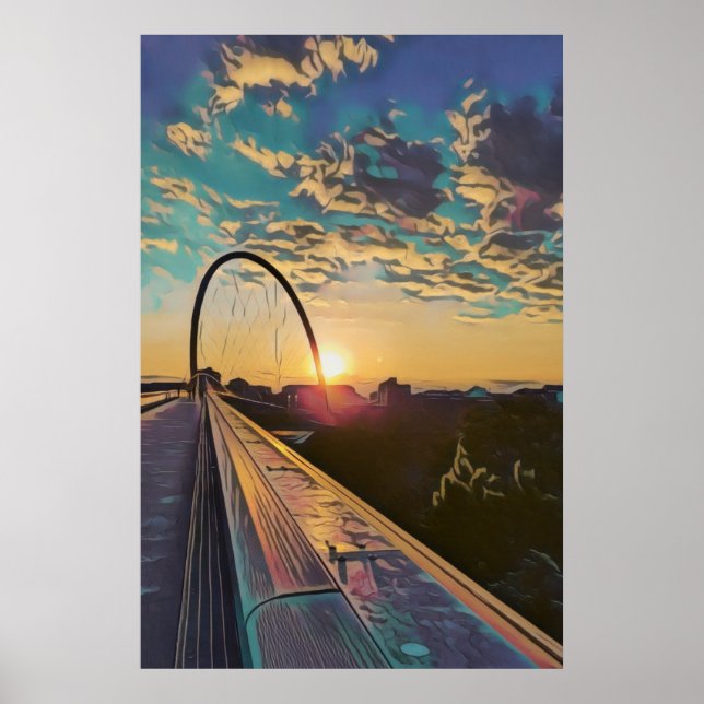 Póster Poster del puente de sol (Frente)