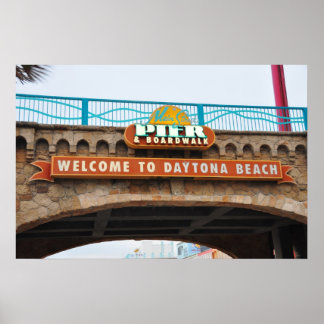 Póster Poster del puente del muelle principal de Daytona 