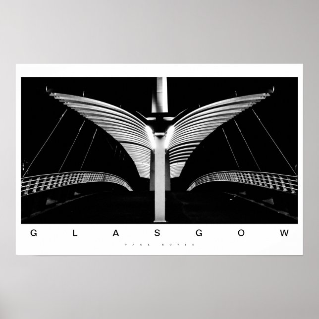 Póster Poster del puente Glasgow (Frente)