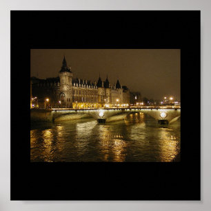 Póster Poster del puente nocturno