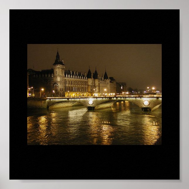 Póster Poster del puente nocturno (Frente)