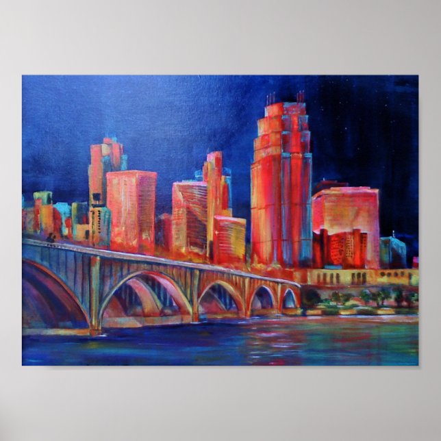 Póster Poster del puente Stone Arch (Frente)