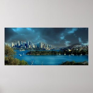 Póster Poster del puerto de Sydney